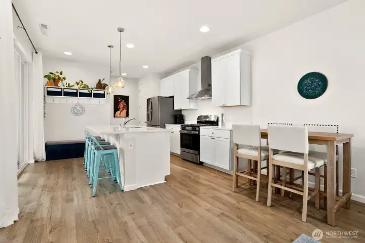 Modern kitchen with pantry. Modern kitchen with pantry.