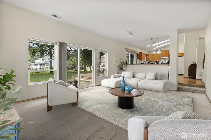 Family room (virtually staged) Family room (virtually staged)