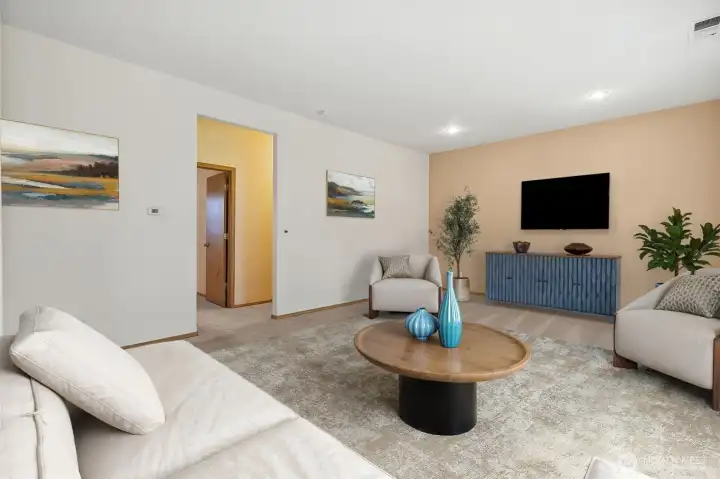 Family room (virtually staged) Family room (virtually staged)