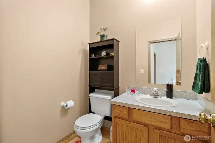 Half bath on lower level Half bath on lower level