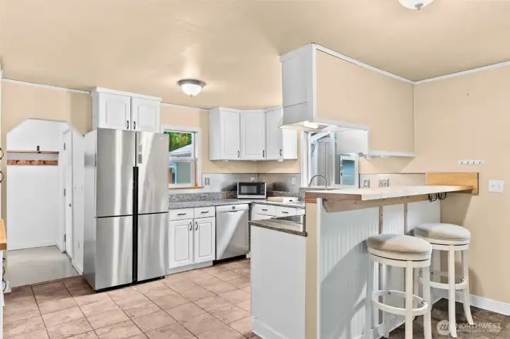 Remodeled kitchen