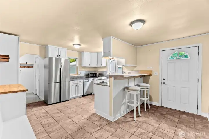 Tile floors