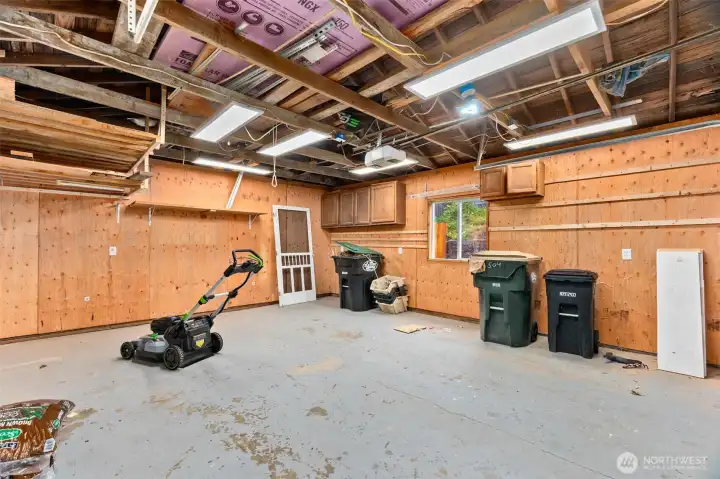 Refinished garage