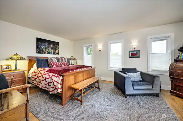 Serene master bedroom.