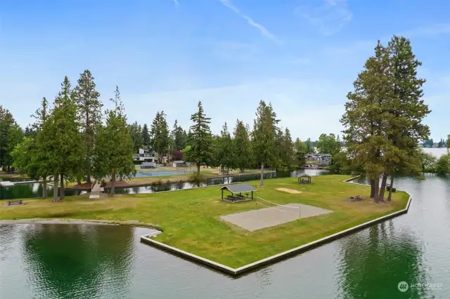 Gorgeous recreational area at the park.