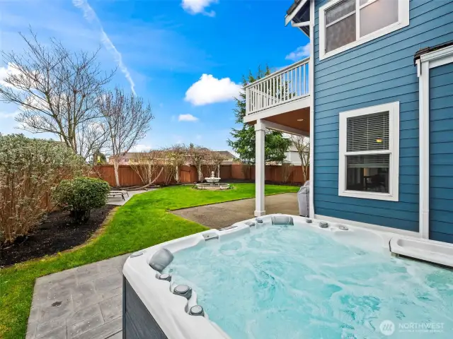 Hot tub stays!