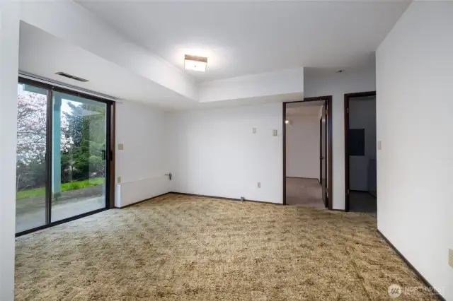 Family room looking towards bedroom