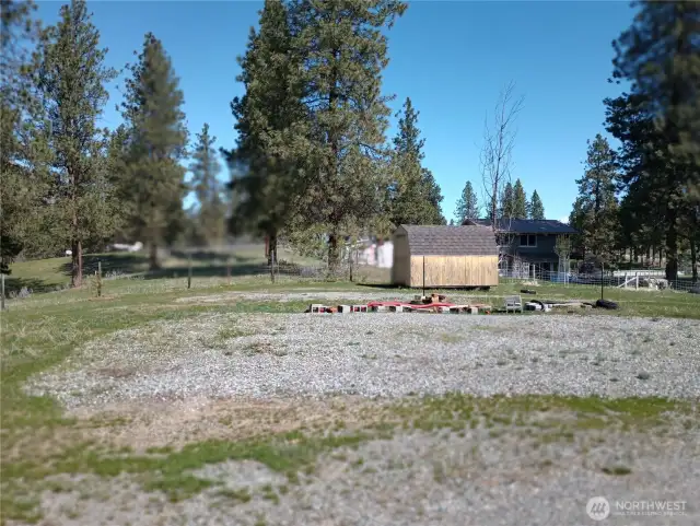 Full RV Hookup  Shed