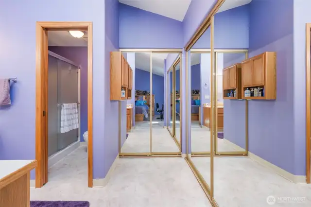 Primary Bathroom Closets