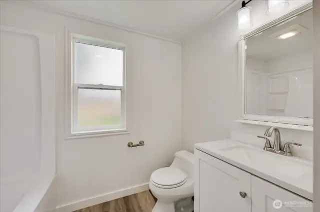 Newly remodeled bathroom