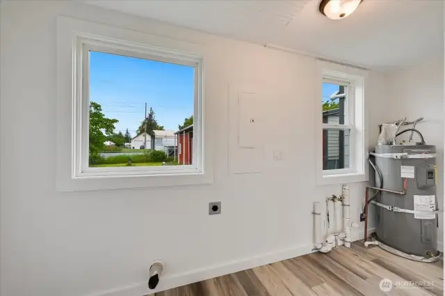 Utilty Room off the kitchen and rear entrance.