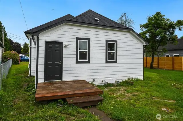 Rear entrance