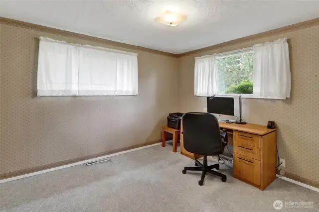 Bedroom off family room