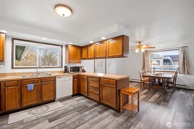 ADU Kitchen has ample storage and easy work space for food prep.