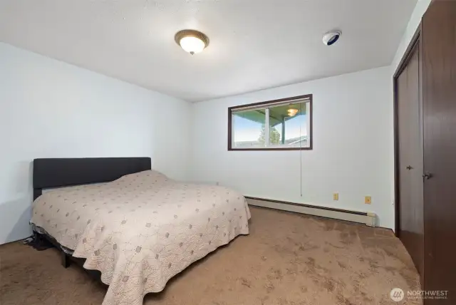 ADU has a Generous size bedroom with large closet