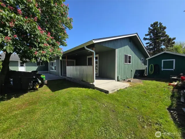 .37 of an acre, flat, corner lot and a storage shed for you toys and tools.