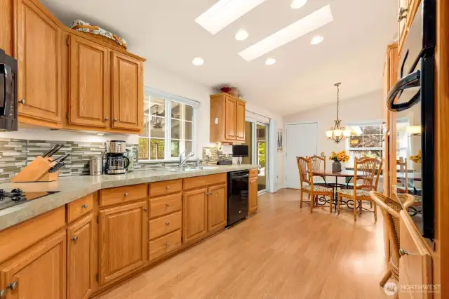 Notice the skylights!