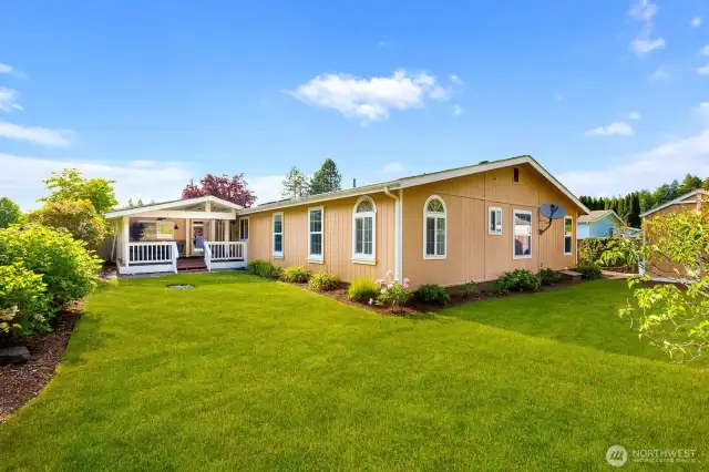Nice, big backyard.