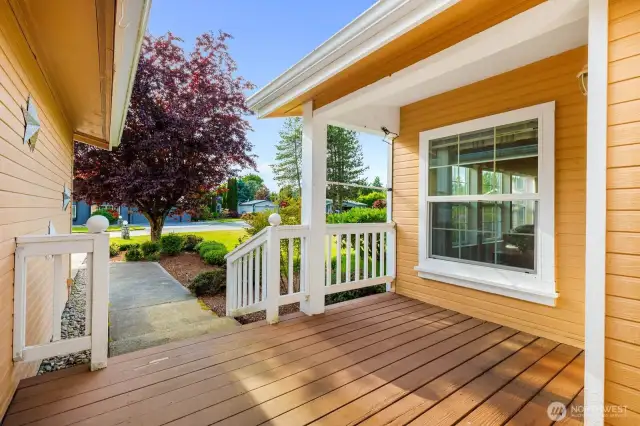 Welcoming front porch.