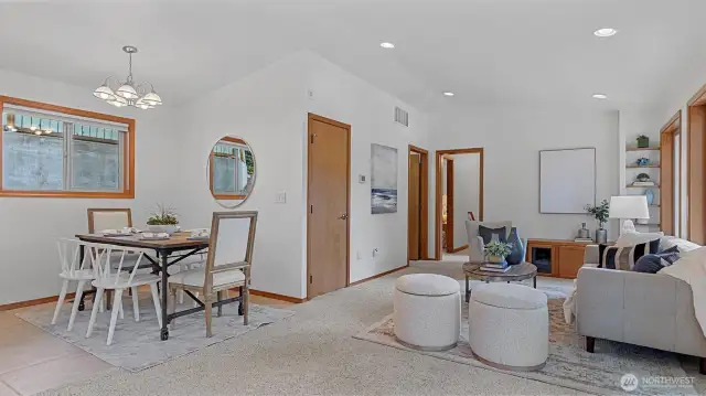 Open concept main floor