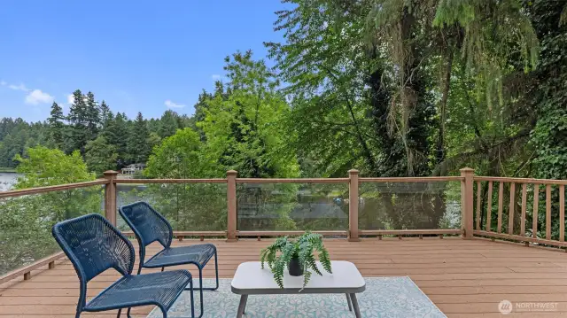 Expansive Deck with view