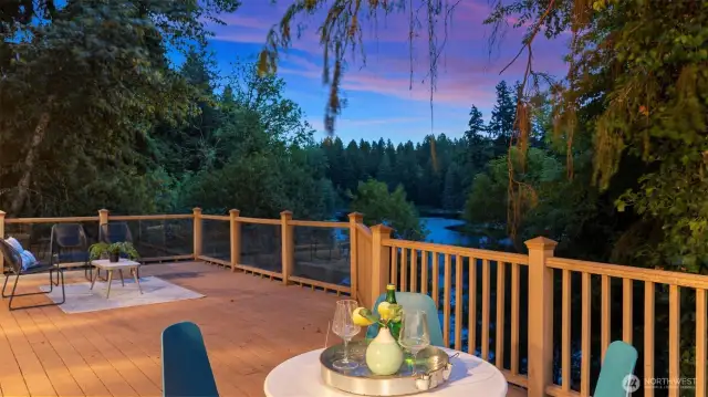 Sunrise from the deck