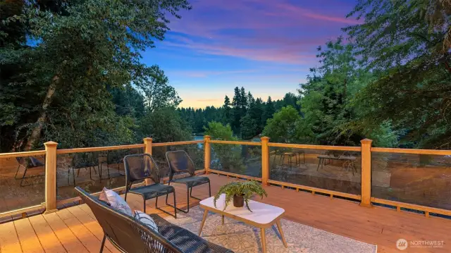 Lake views from the deck