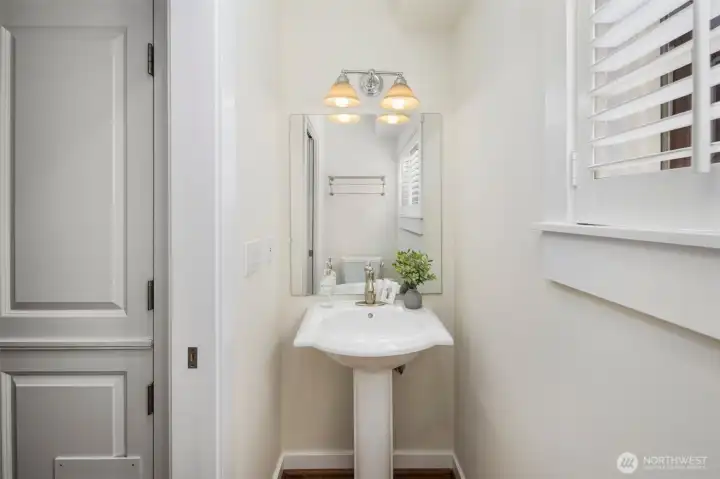 Main floor powder room.