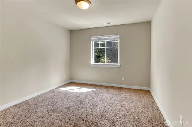 Bedroom three also has a large window overlooking the front yard and the neighborhood park.