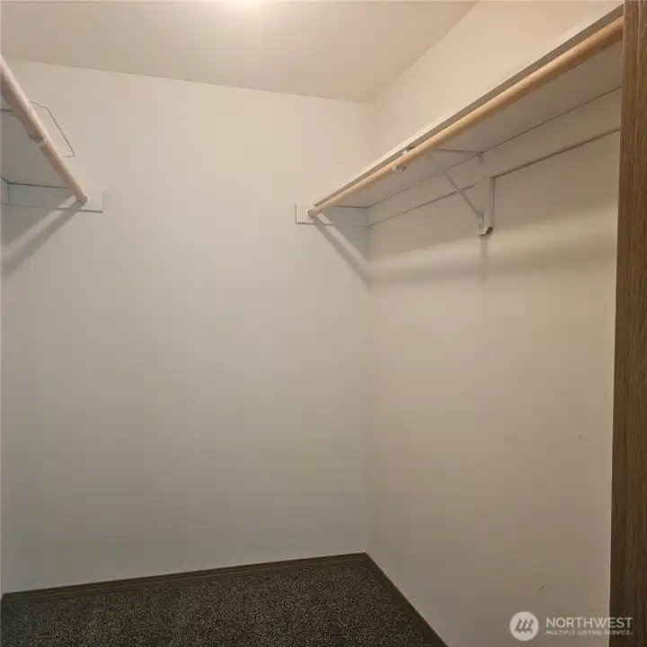 Primary walk in closet