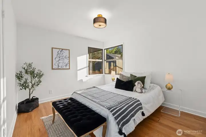 Guest bedroom just off of guest bathroom