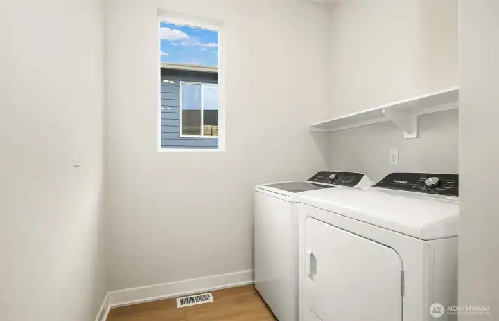 Main floor, to your left as you enter