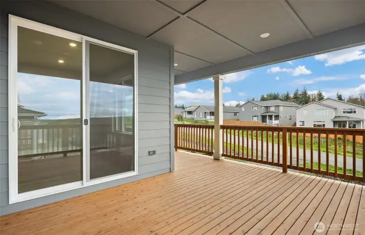 Spacious deck