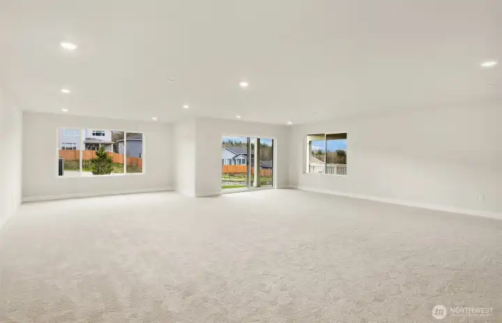 Finished walk out basement-gigantic