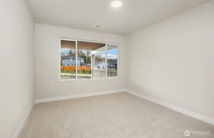 Downstairs bedroom.  Very private.