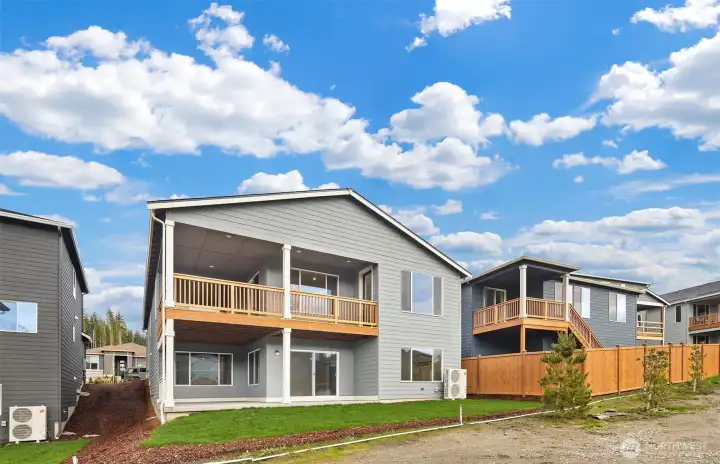 Exterior back side of home