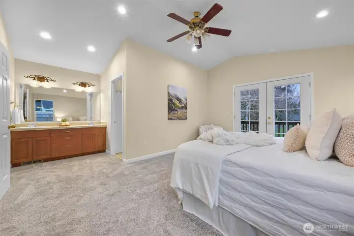 Primary bedroom with ensuite