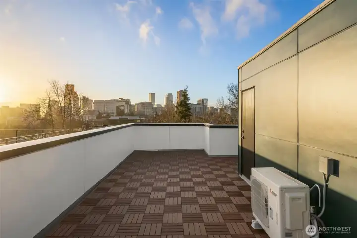 Sunrise, Sunset, or anytime in-between you can soak in the sweeping city views from a quiet distantce