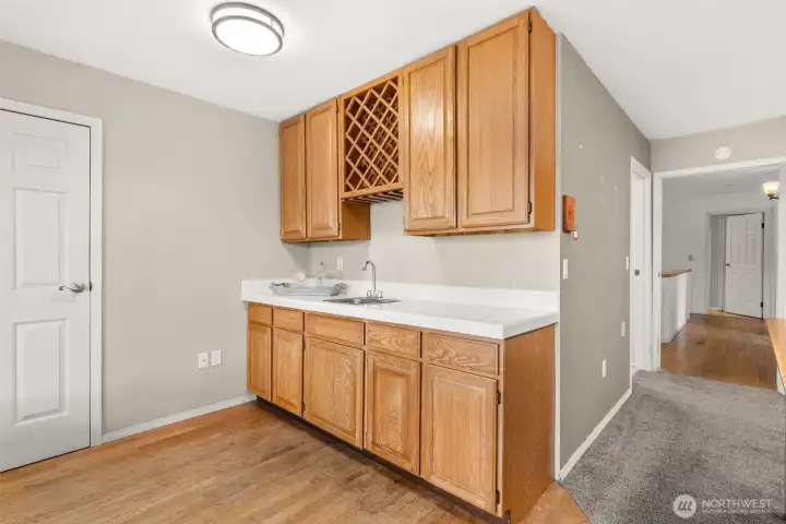 Primary wet bar.
