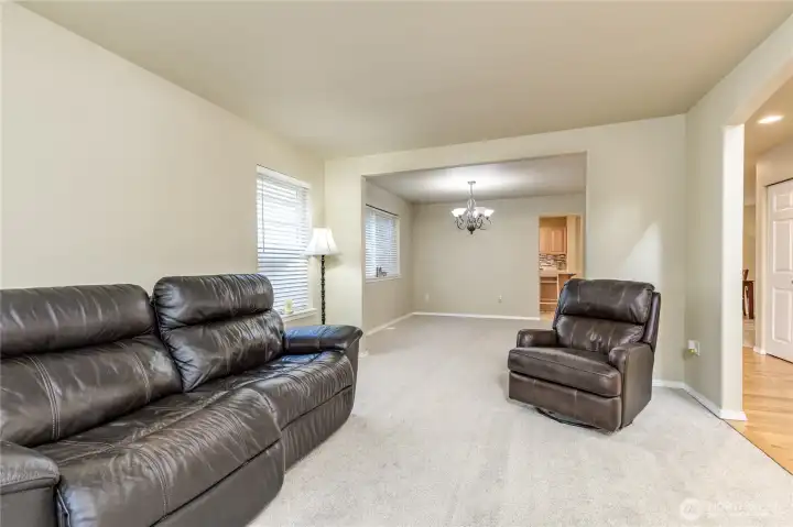 Formal living and dining areas are perfect for entertaining