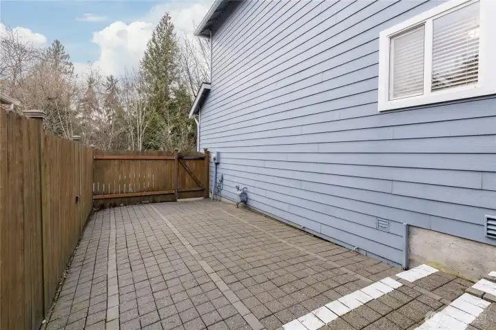Extra wide side yard