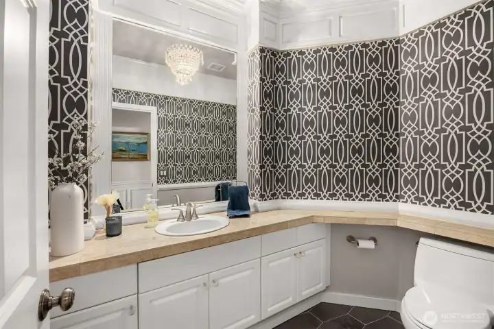 Main floor powder room.