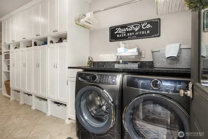 Main floor mud room and laundry.