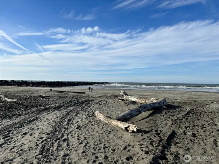 Enjoy clam digging and kite flying on the beach