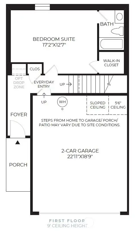 Floor plan layout is used for representational purposes only. All measurements and designs are subject to change.
