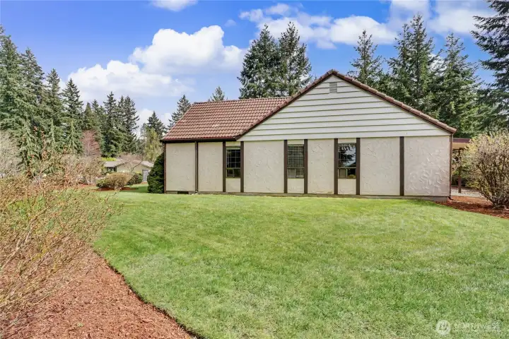 Large level lot over 25,000 sqft