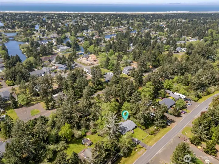 Just minutes from the beach, canals and right across the street from Duck Lake.