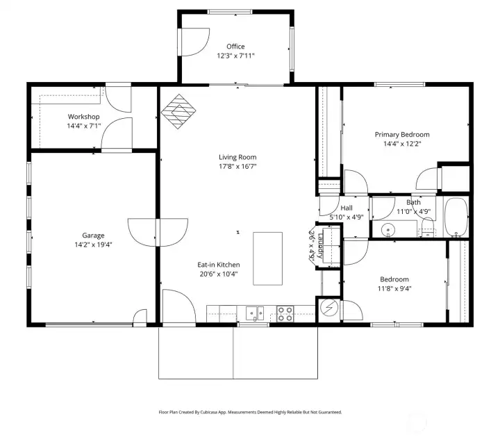 For a vacation home or full time living, this home offers a great floorpan!
