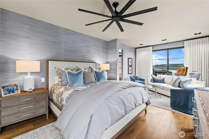 The primary bedroom retreat