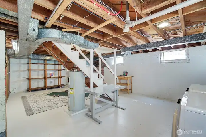 Lower level had great ceiling height